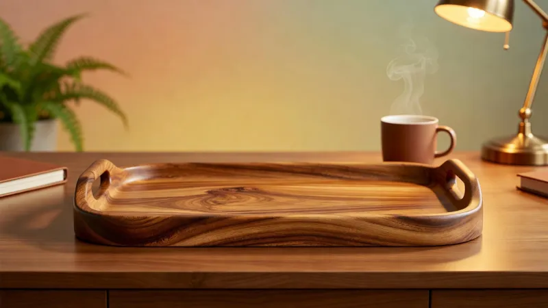 Lippert International Acacia Wood Serving Tray